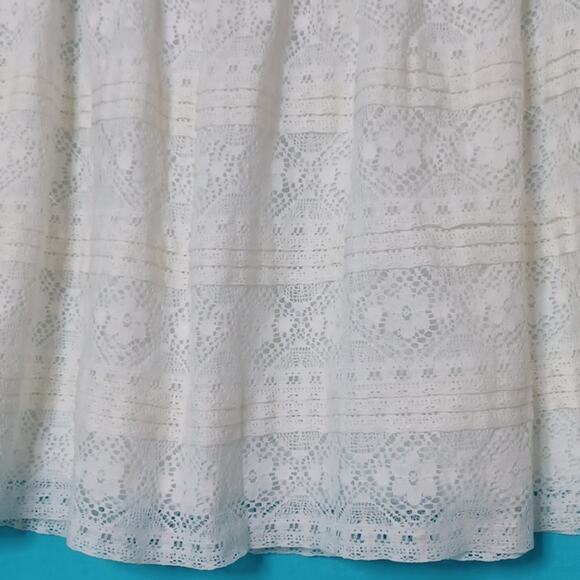 L.O.G.G. Label of Graded Goods White Lacr Mini Skirt Elastic Waist. Size S - Picture 4 of 8